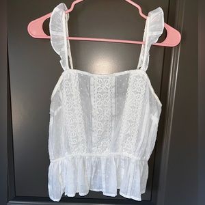 Blu Pepper White Boutique Top Medium